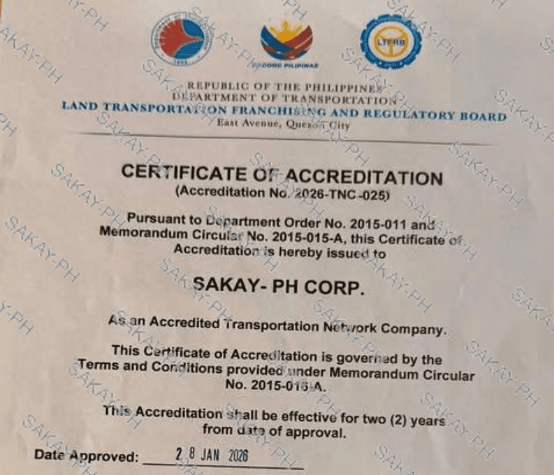 Certificate of Acreditation